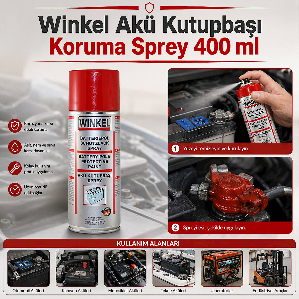 Winkel Ak� Kutupba�� Koruma Sprey 400 ml