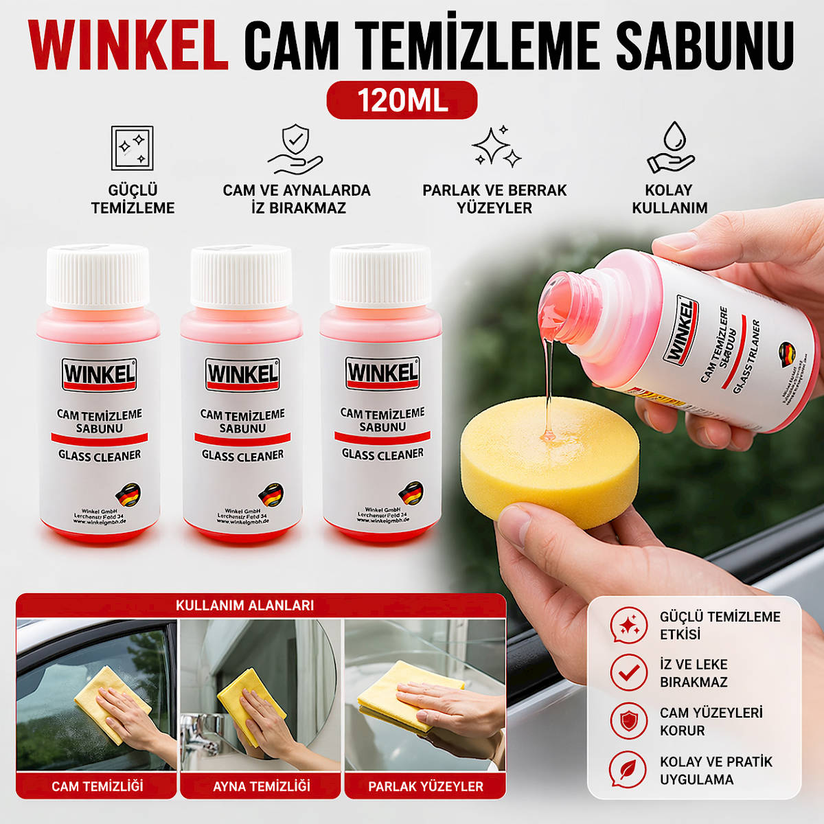Winkel Cam Temizleme Sabunu 120ML