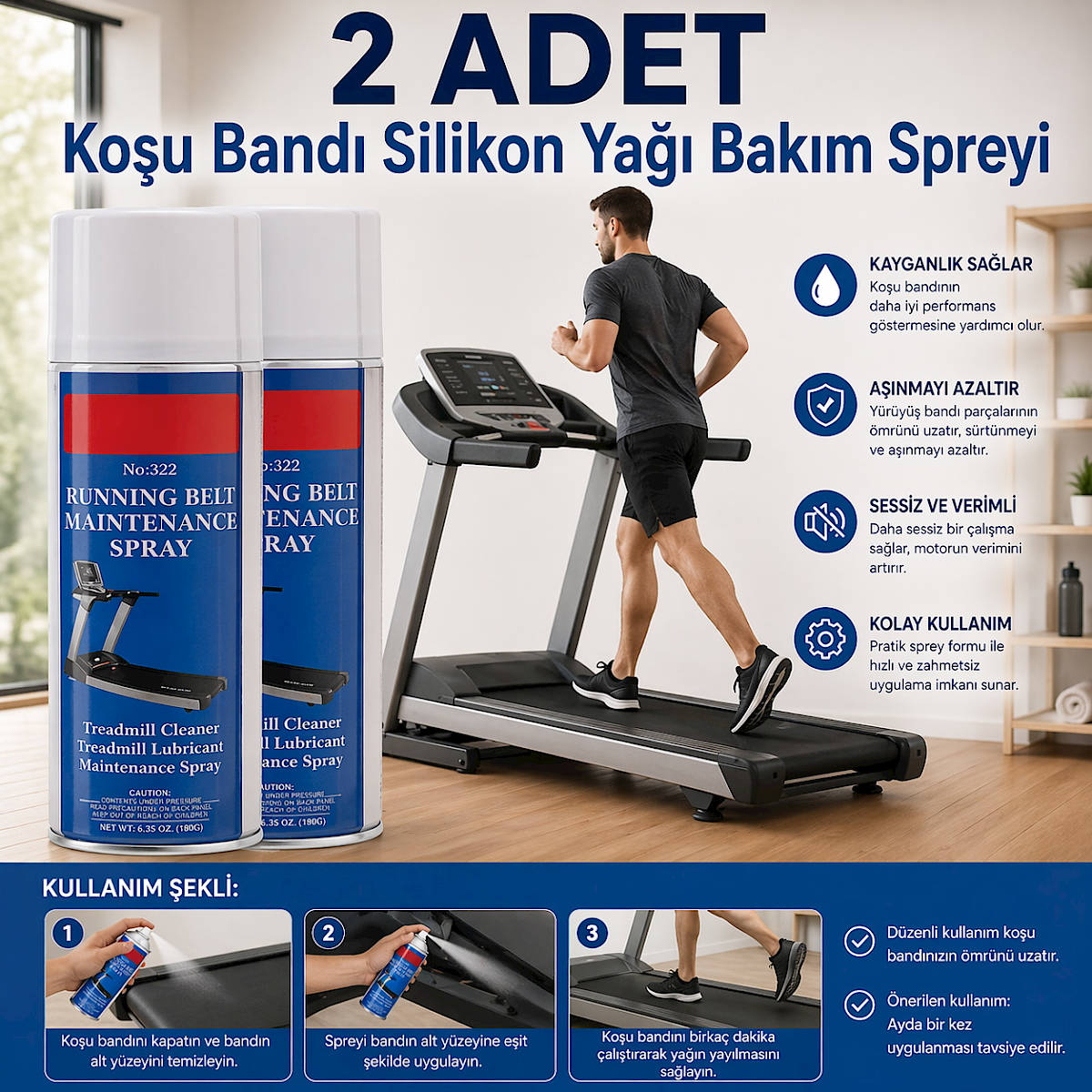 2 ADET Ko�u Band� Silikon Ya�� Bak�m Spreyi