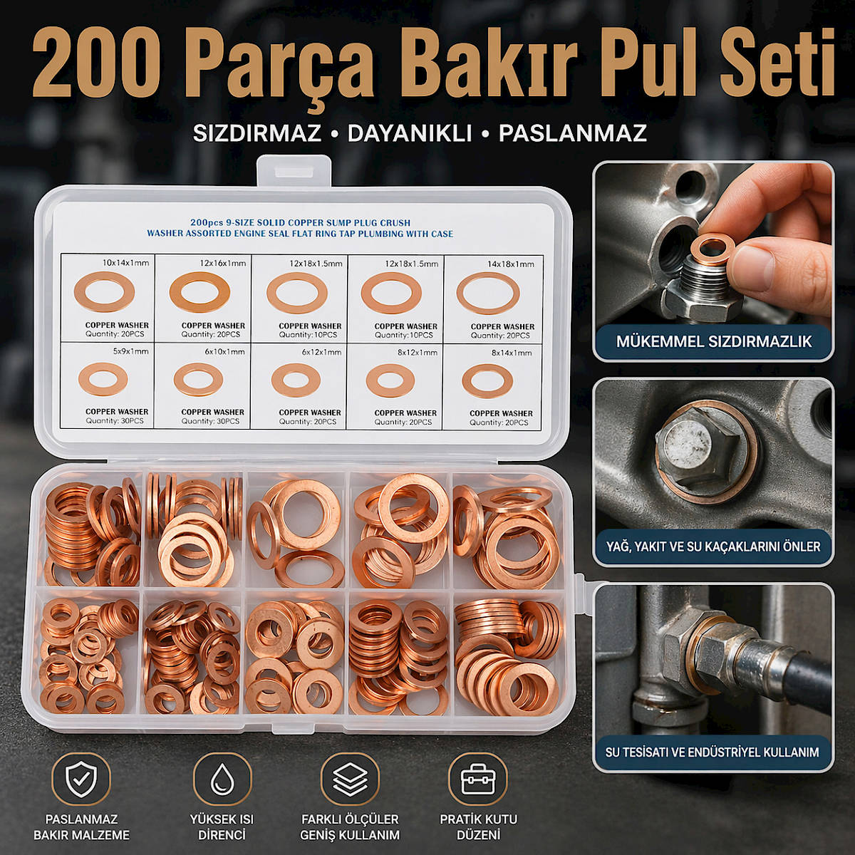 200 Par�a Bak�r Pul Seti