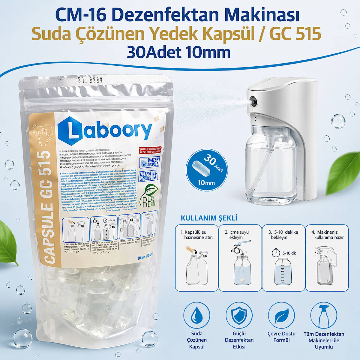 Arrow Dezenfektan Makinas� Yedek Dezenfektan Kaps�l / GC 515 30Adet�