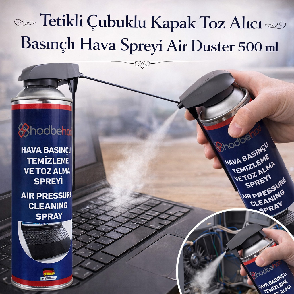 Toz Al�c� Bas�n�l� Hava Spreyi Air Duster 500 ML