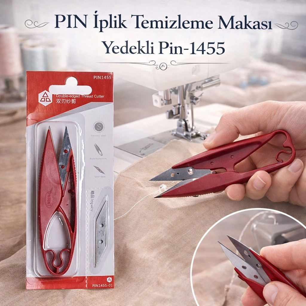 PIN �plik Temizleme Makas� Yedekli Pin-1455