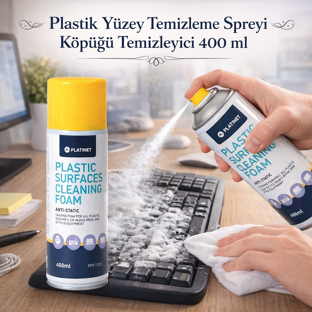 Plastik Y�zey Temizleme Spreyi K�p��� Temizleyici 400 ml