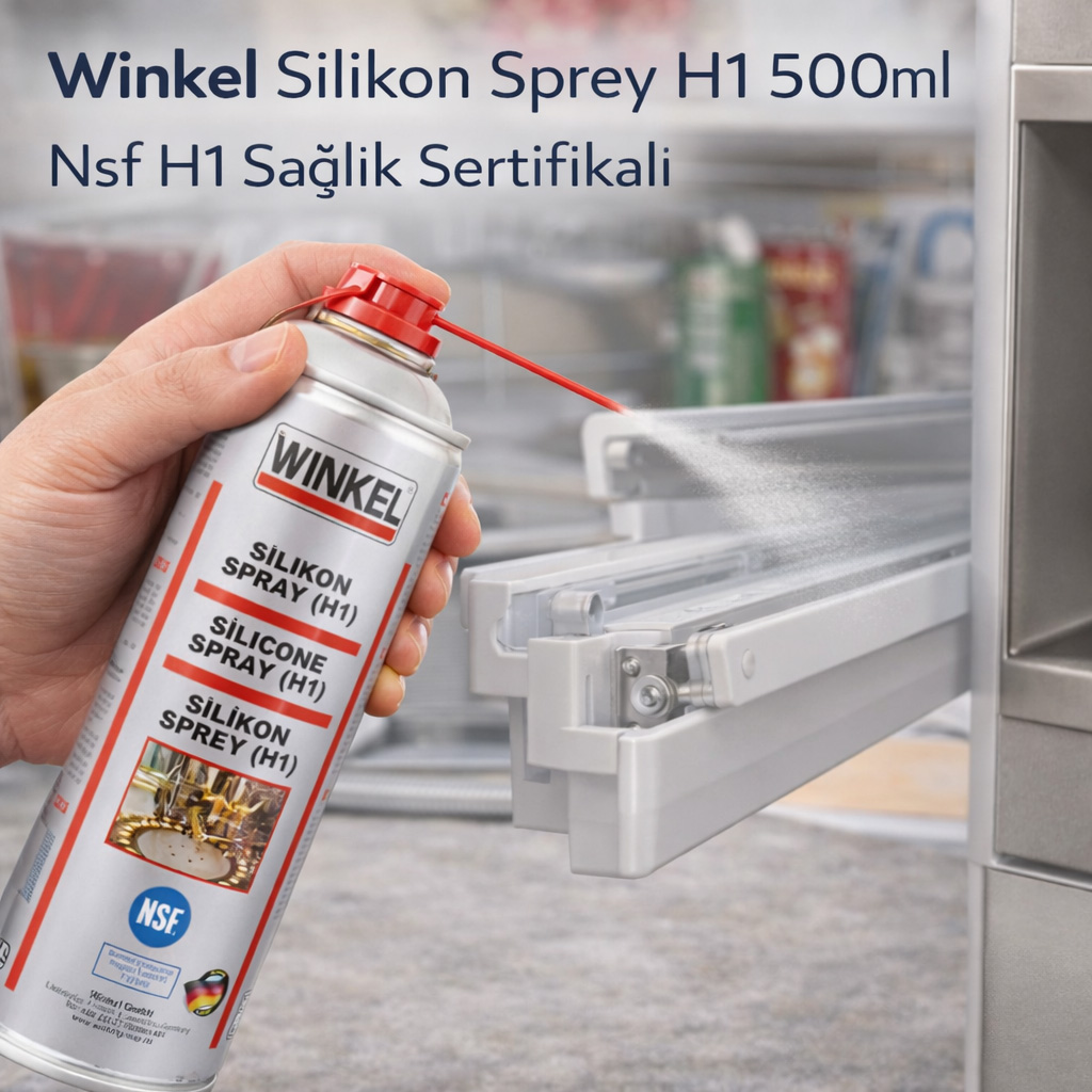 Winkel Silikon Sprey H1 500ml Trim Ses Giderici Nsf H1 Sa�l�k Sertifikal� G�da Onayl�