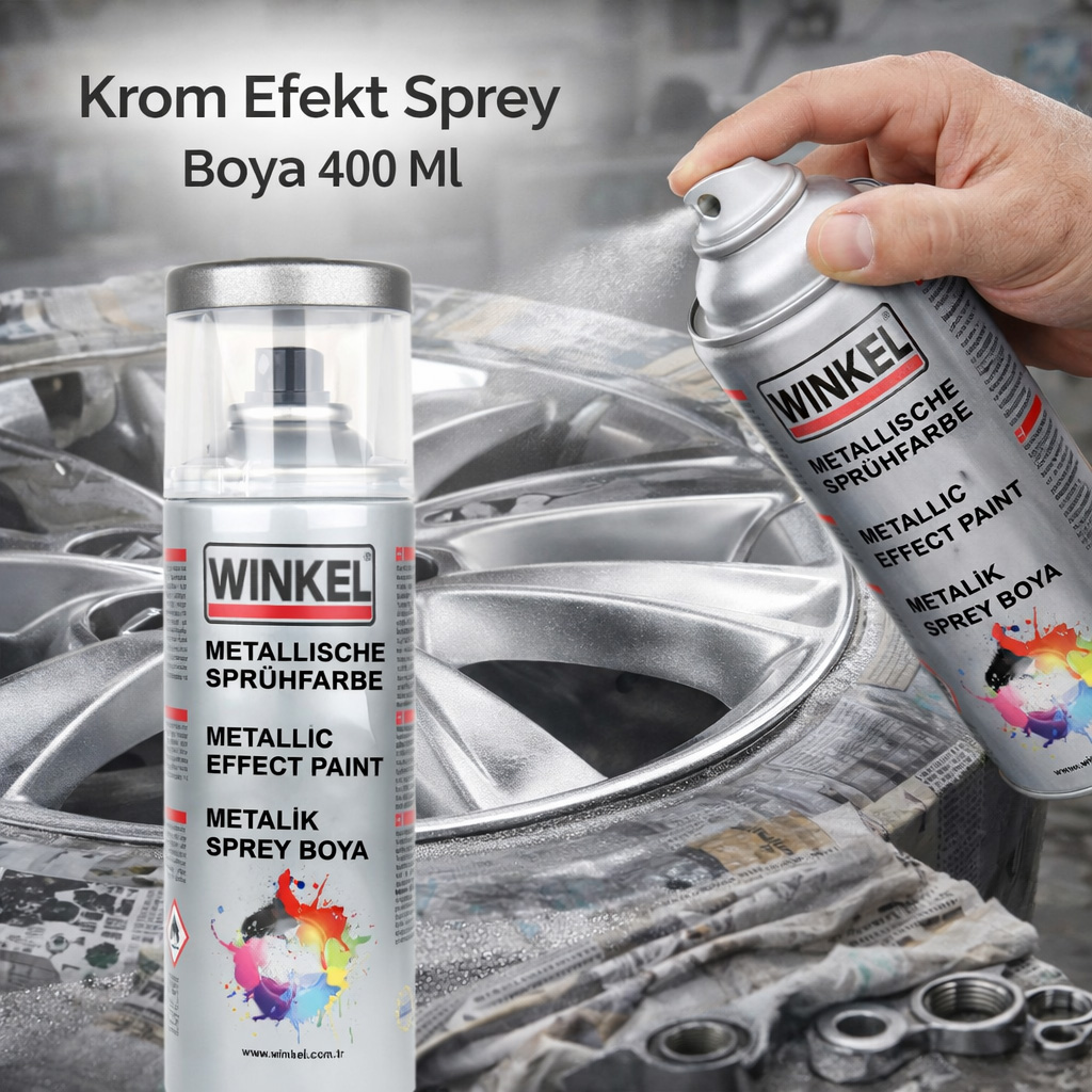 Krom Efekt Sprey Boya 400 Ml