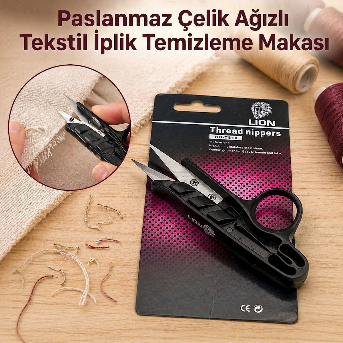 lion iplik temizleme makas�