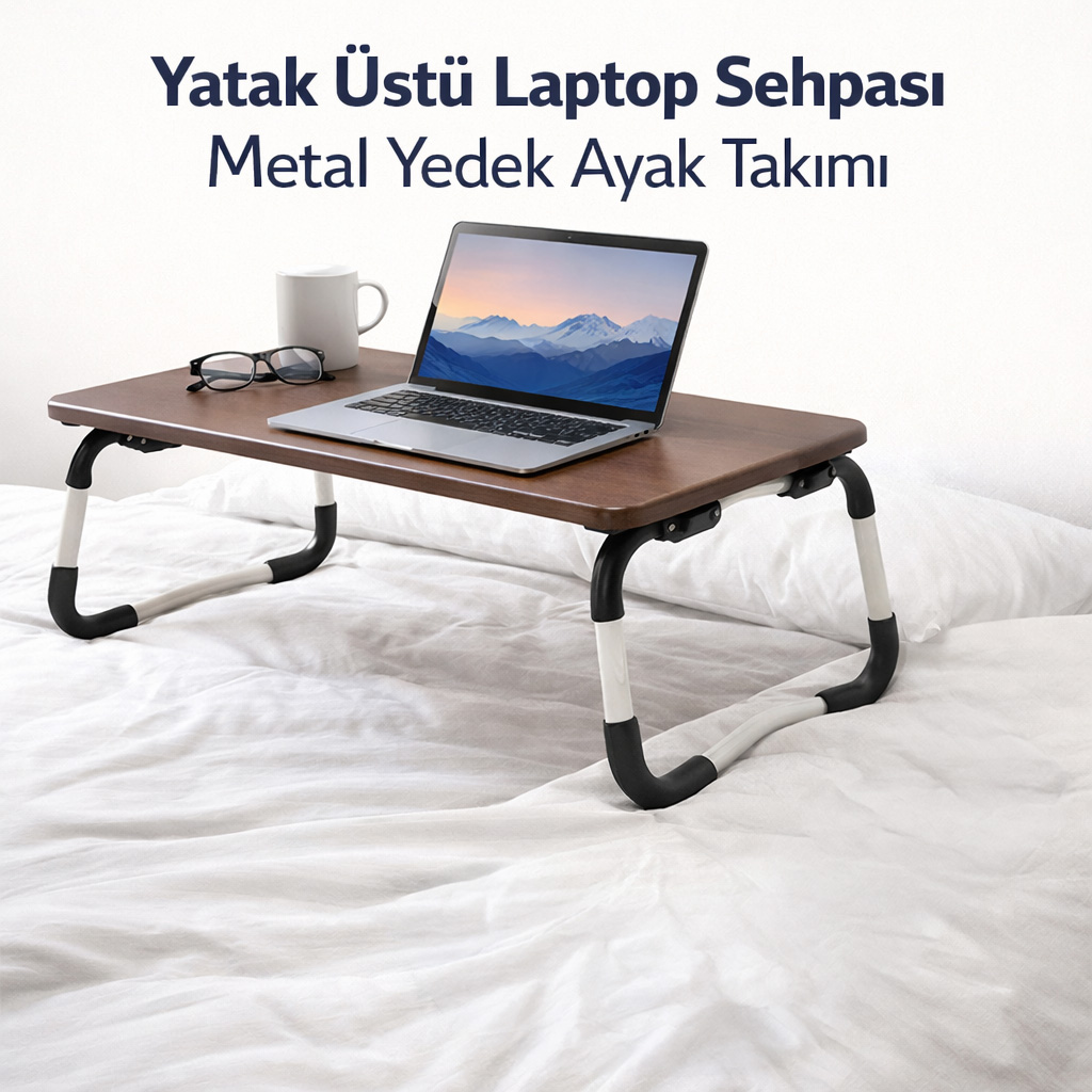 Yatak �st� Laptop Sehpas� Metal Yedek Ayak Tak�m� 1 Set