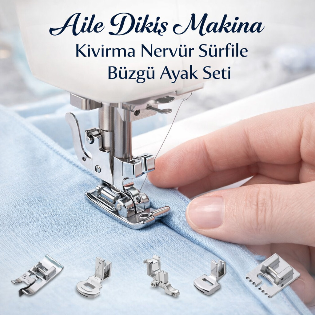 Aile Diki� Makina K�v�rma Nerv�r S�rfile B�zg� Ayak Seti