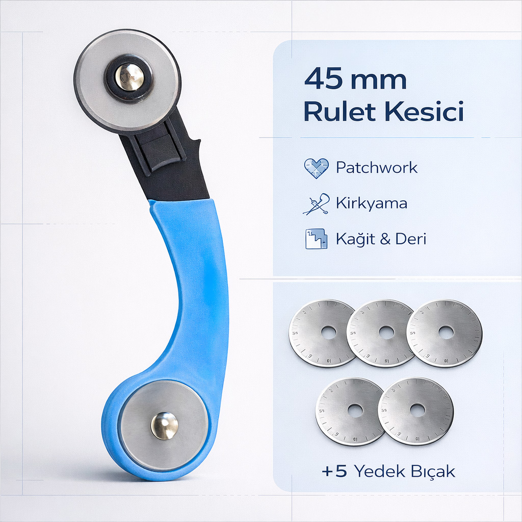 45 mm Rulet D�ner Kuma� Kesici