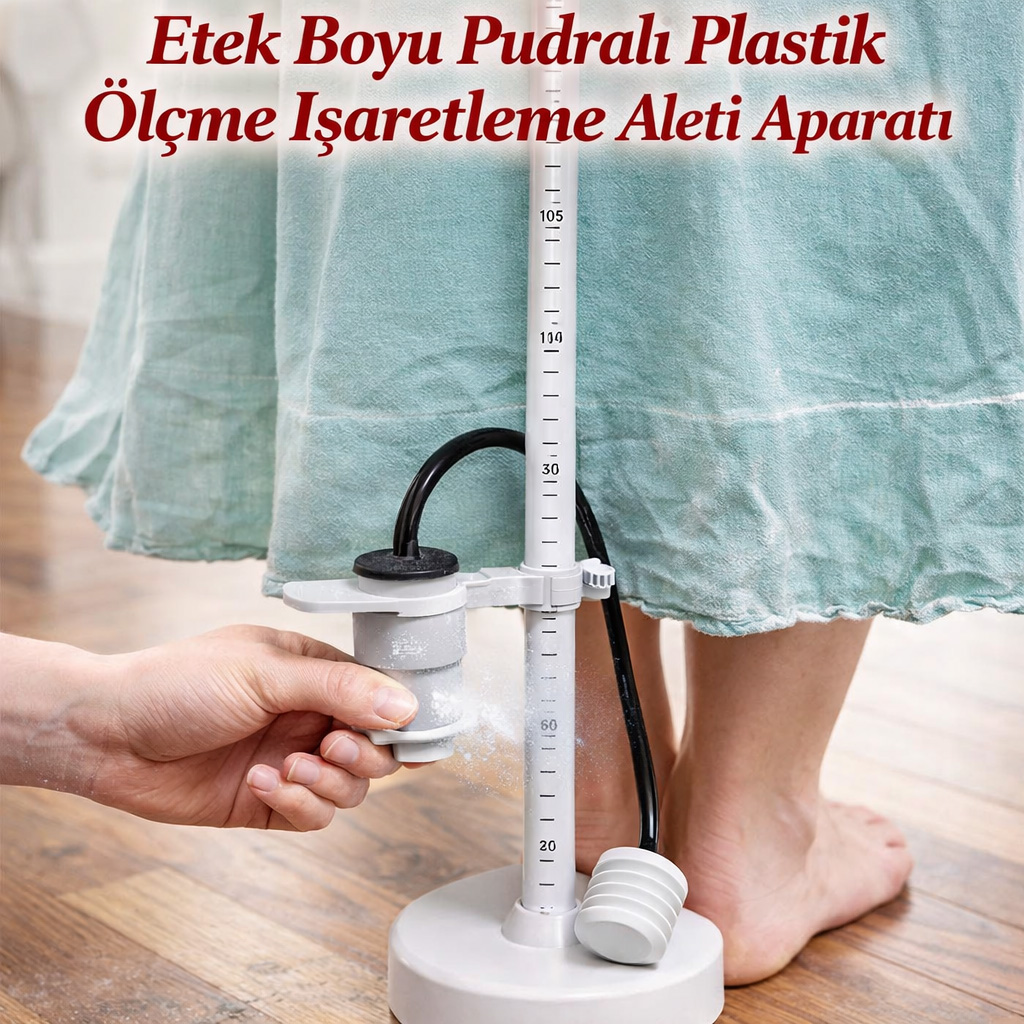 Etek Boyu Pudral� Plastik �l�me I�aretleme Aleti Aparat� 