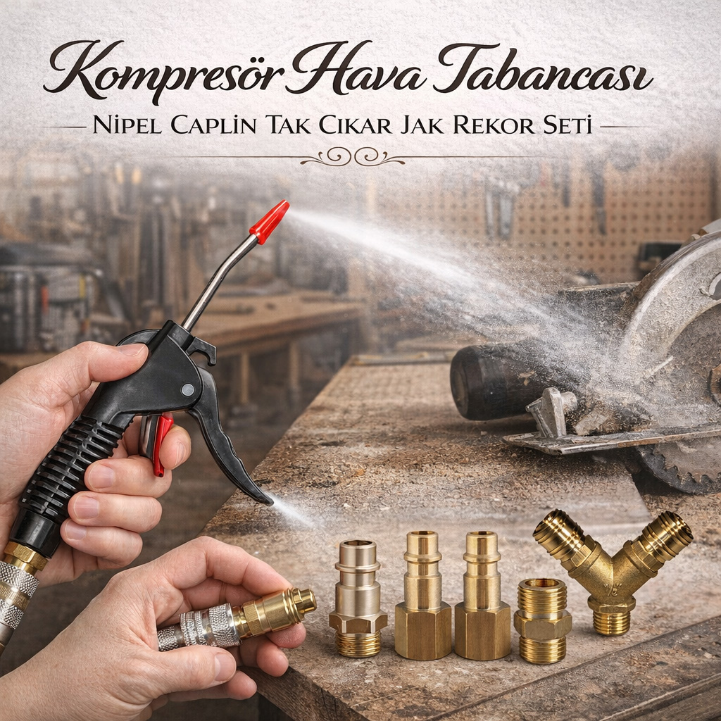 Kompres�r Hava Tabancas� Nipel Caplin Tak ��kar Jak Rekor Seti