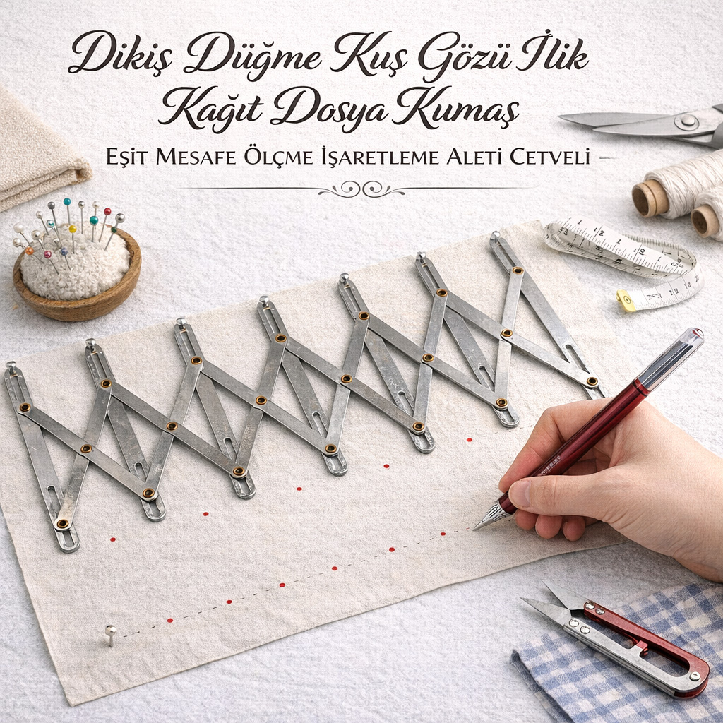 Diki� D��me Ku� G�z� �lik Ka��t Dosya Kuma� E�it Mesafe �l�me ��aretleme Aleti Cetveli