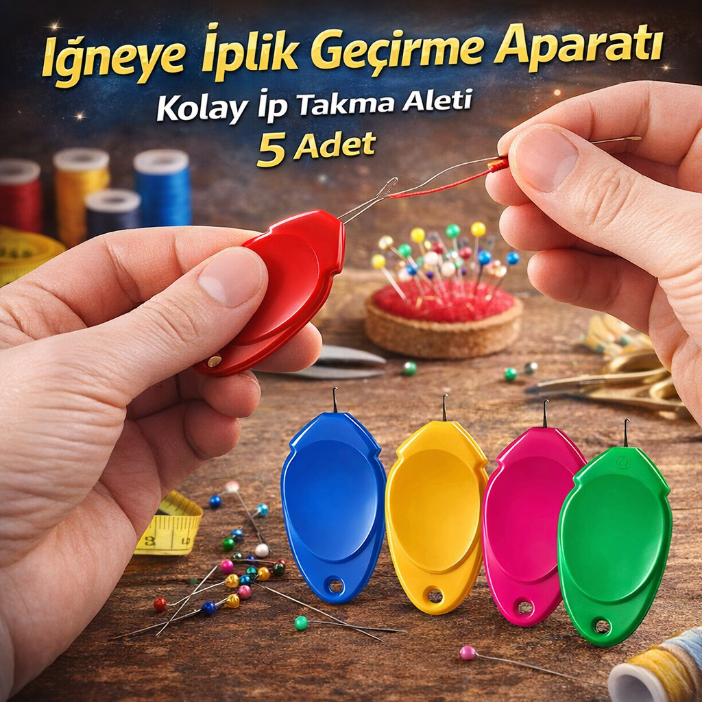 ��neye �plik Ge�irme Aparat� Kolay �p Takma Aleti 5 Adet