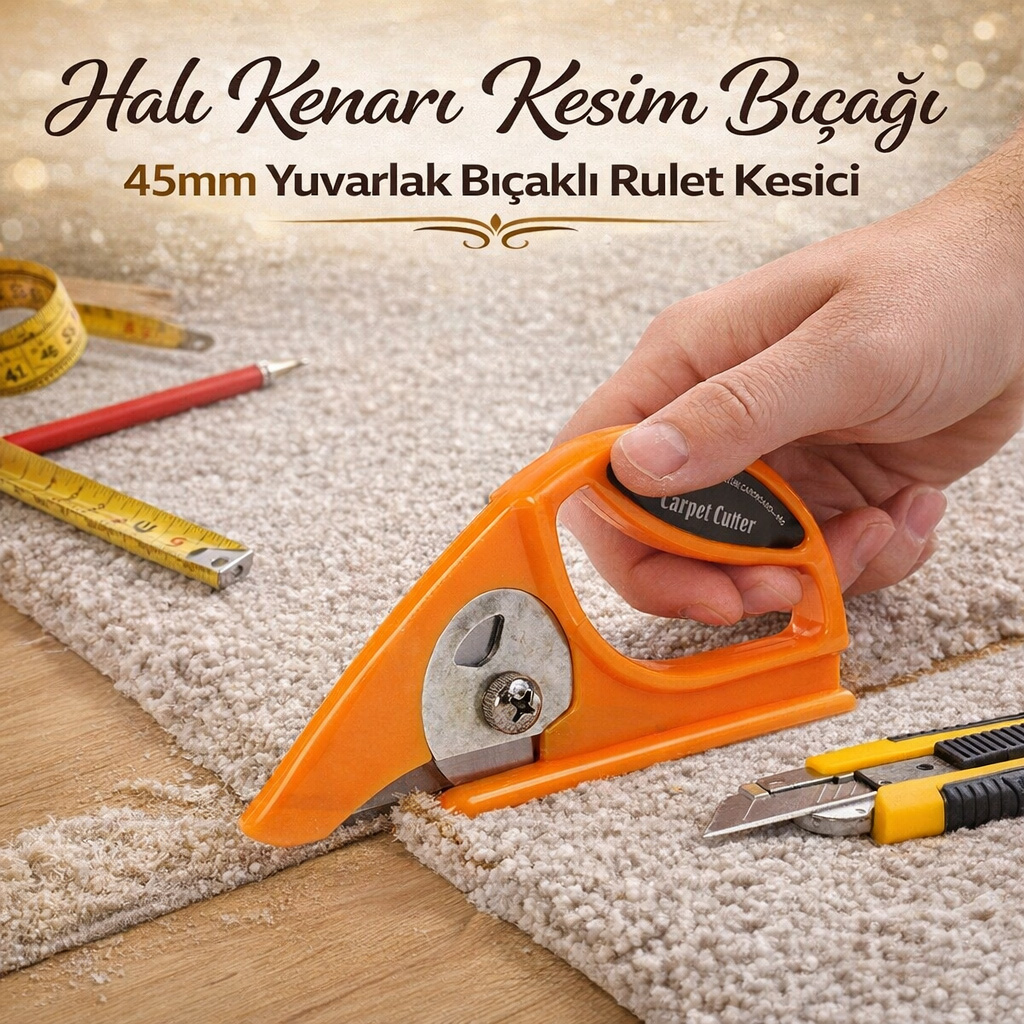 Hal� Kenar� Kesim B��a�� 45mm Yuvarlak B��akl� Rulet Kesici