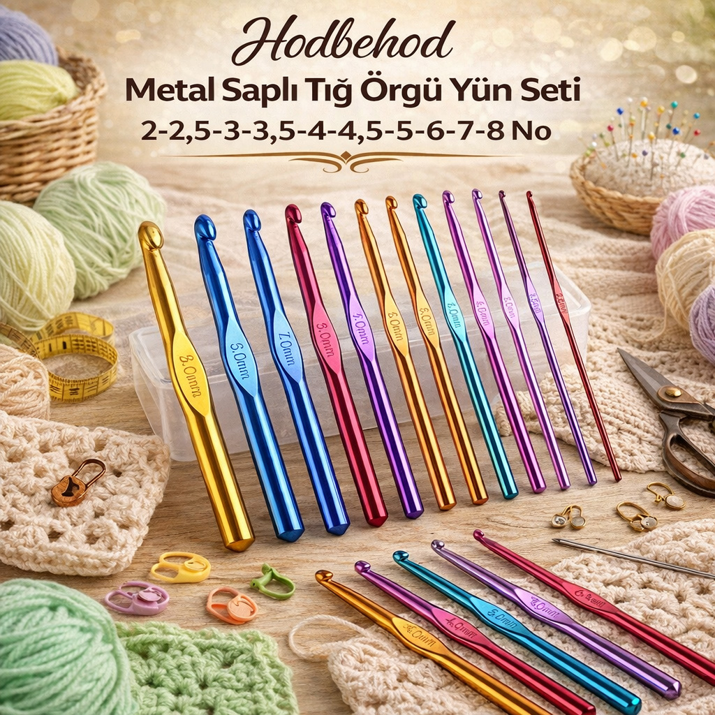 Hodbehod Metal Sapl� T�� �rg� Y�n Seti 2-2,5-3-3,5-4-4,5-5-6-7-8 No
