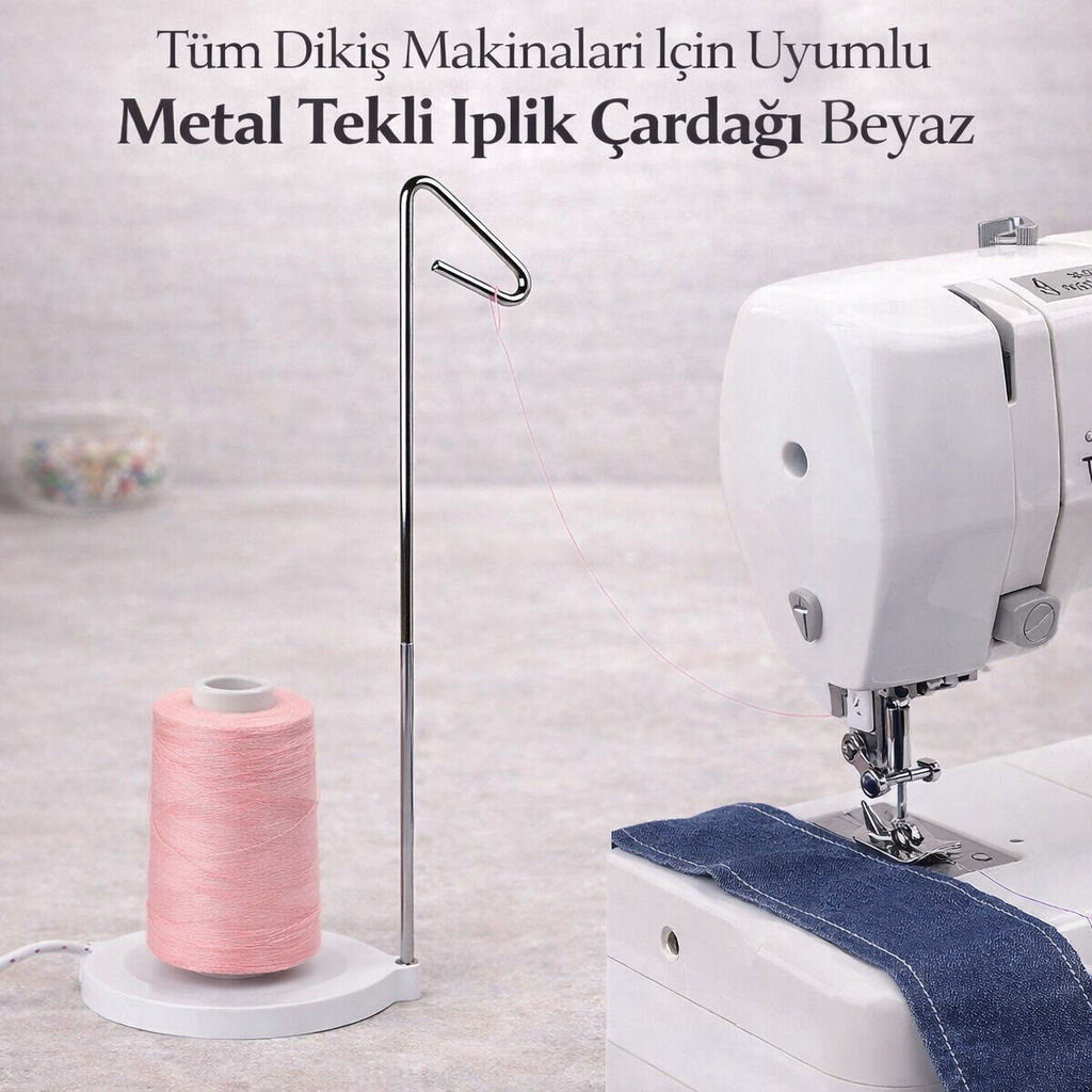 T�m Diki� Makinalar� ��in Uyumlu Metal Tekli �plik �arda�� Beyaz