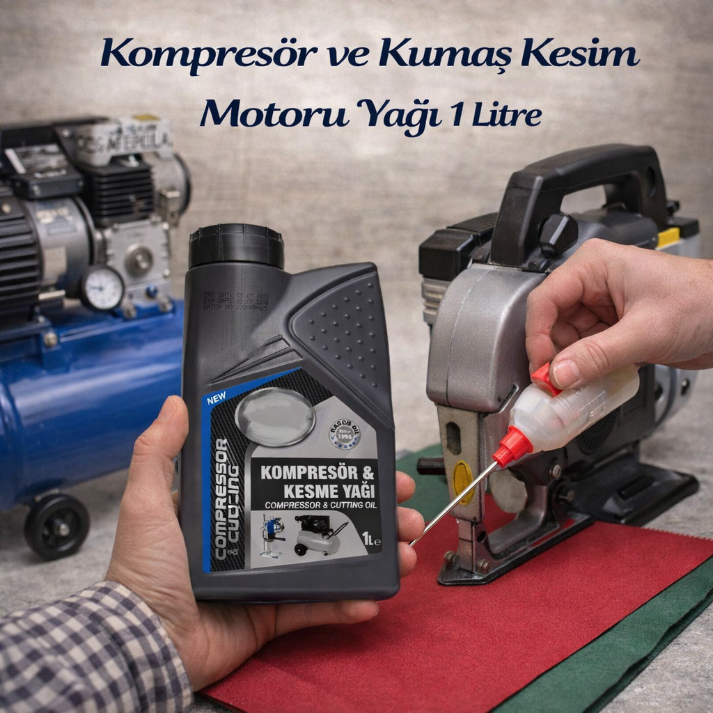 Kompres�r ve Kuma� Kesim Motoru Ya�� 1 Litre