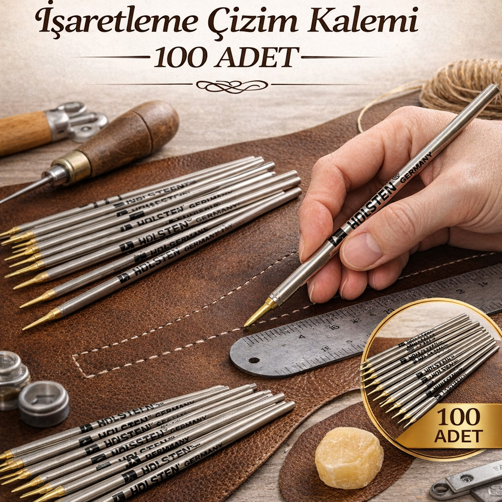 Deri G�m�� ��aretleme �izim Kalemi 100 ADET