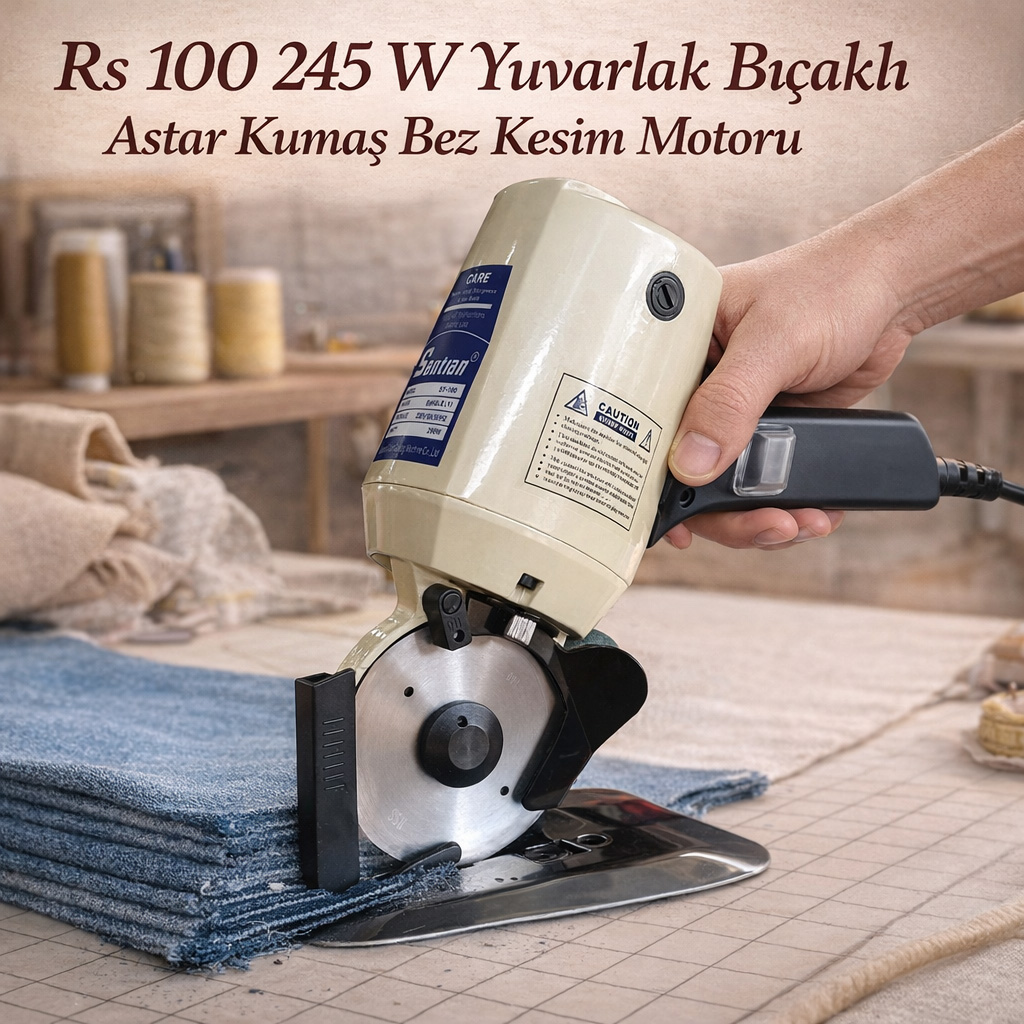 Rs 100 245 W Yuvarlak B��akl� Astar Kuma� Bez Kesim Motoru