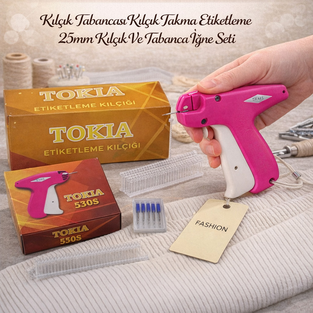 K�l��k Tabancas� K�l��k Takma Etiketleme 25mm K�l��k Ve Tabanca I�ne Seti