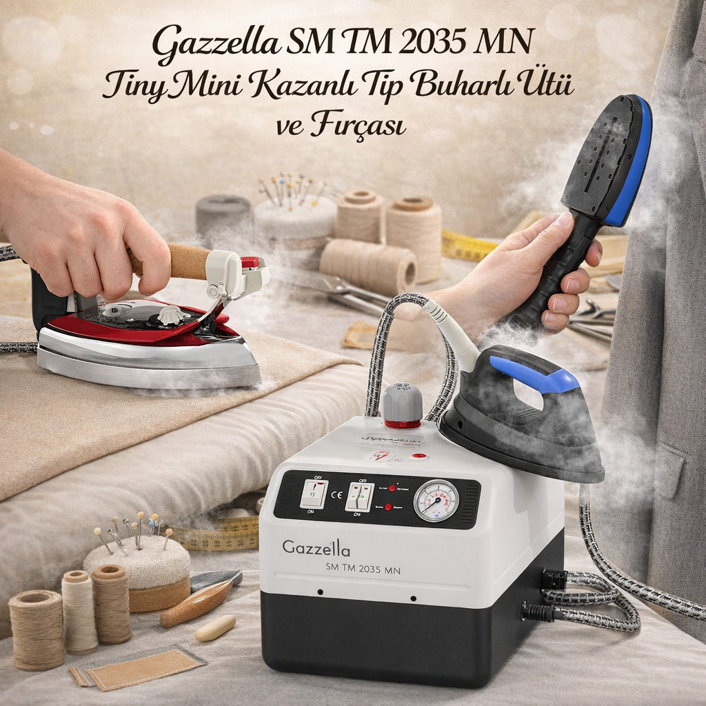 Gazzella SM TM 2035 MN Tiny Mini Kazanl� Tip Buharl� �t� ve F�r�as�