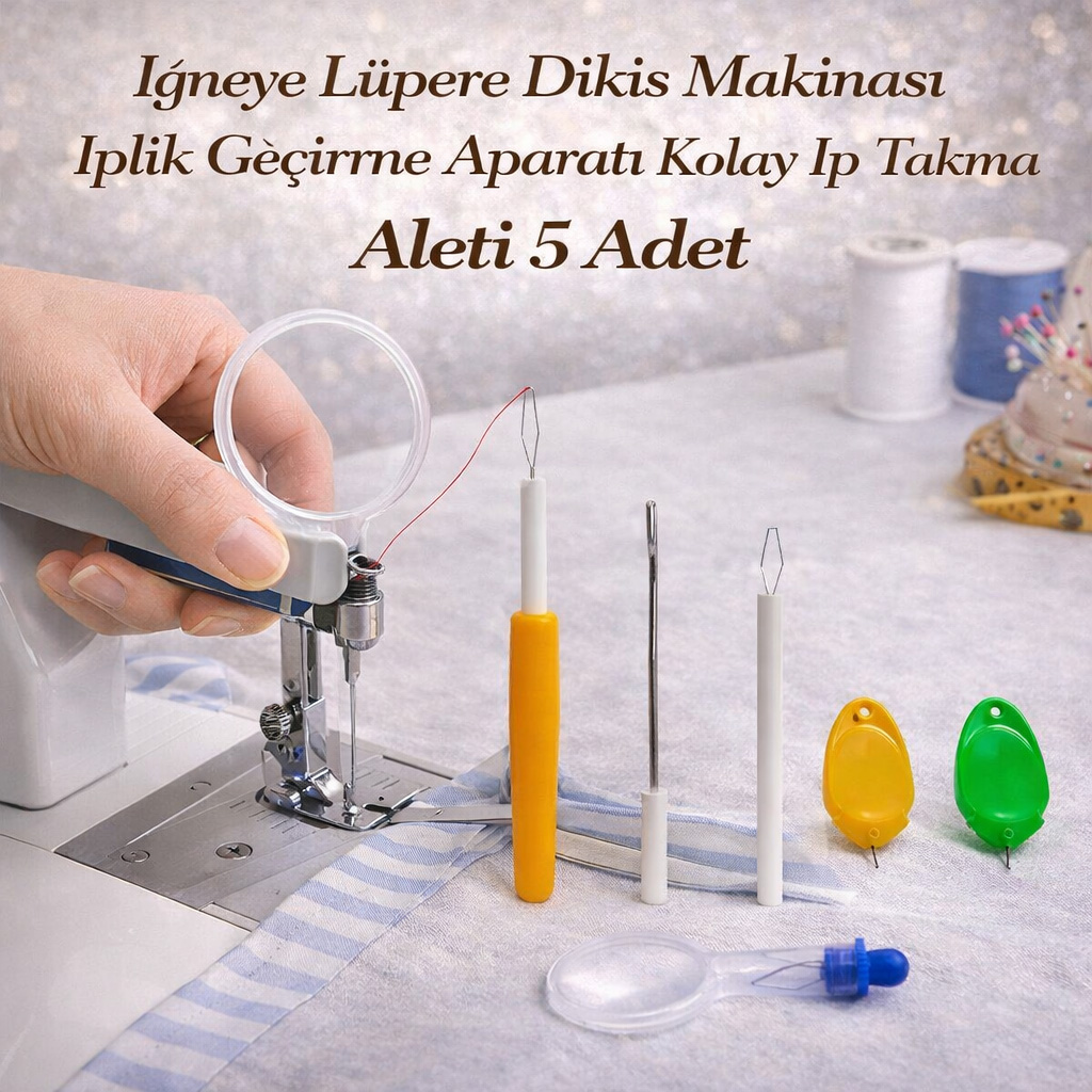 ��neye �plik Ge�irme Aparat� Kolay �p Takma Aleti 5 Adet
