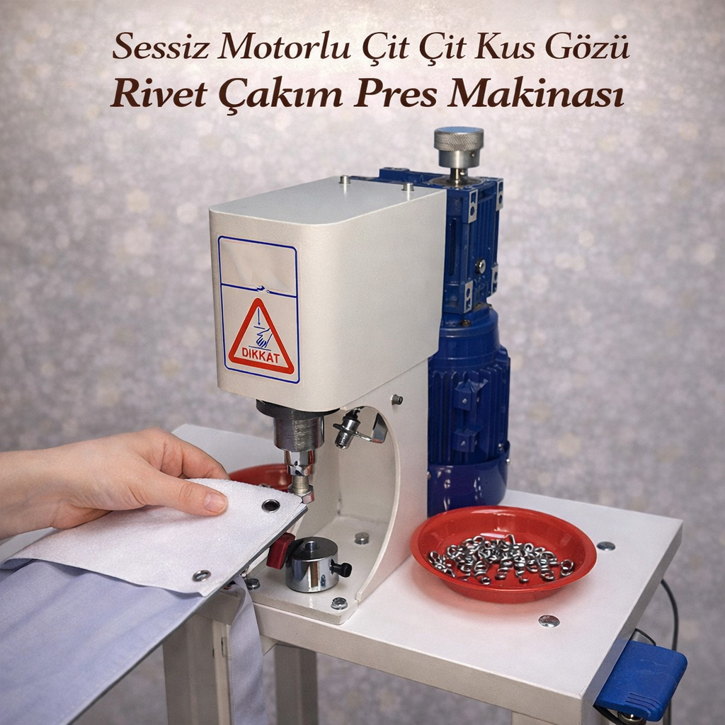 Sessiz Motorlu ��t ��t Ku� G�z� Rivet �ak�m Pres Makinas�