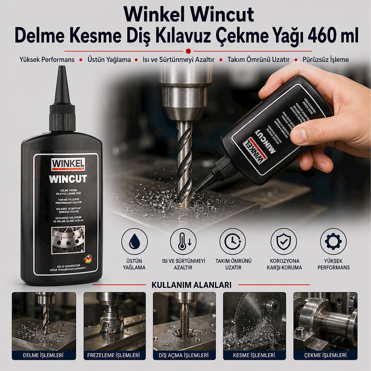 Winkel Wincut Delme Kesme Di� K�lavuz �ekme Ya�� 460 ml