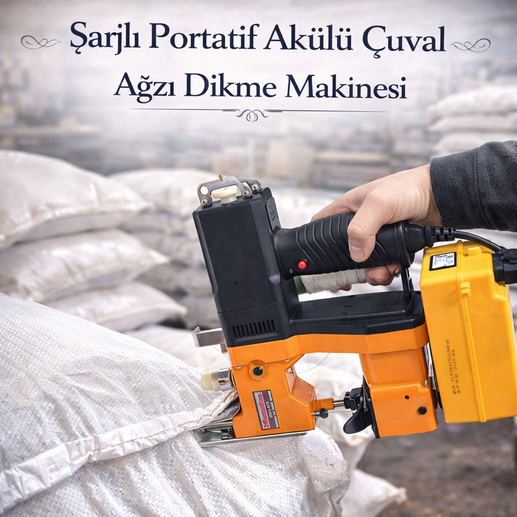 �arjl� Portatif Ak�l� �uval A�z� Dikme Makinesi