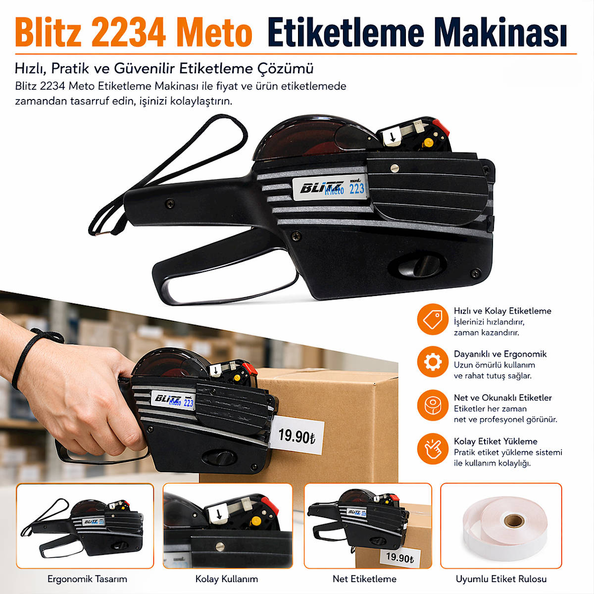 Blitz 2234 Meto Etiketleme Makinas�