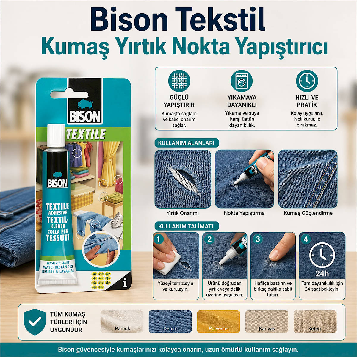 Bison Tekstil Kuma� Y�rt�k Nokta Yap��t�r�c�