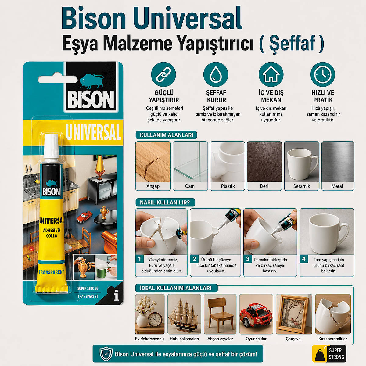 Bison Universal E�ya Malzeme Yap��t�r�c� ( �effaf )