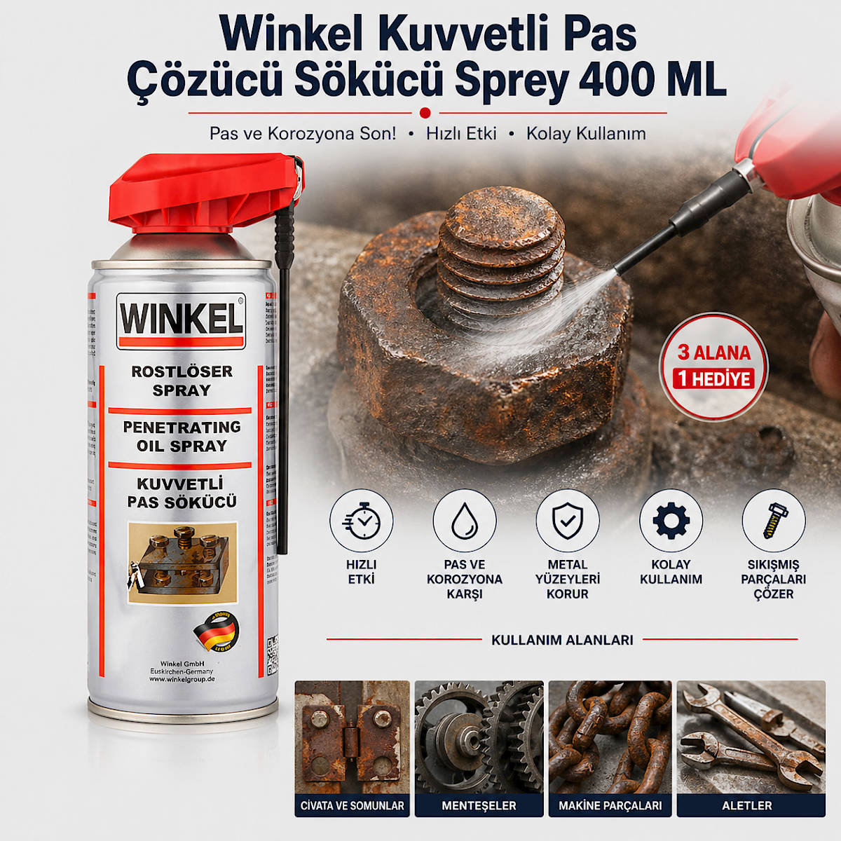 Winkel Kuvvetli Pas ��z�c� S�k�c� Sprey 400 ML
