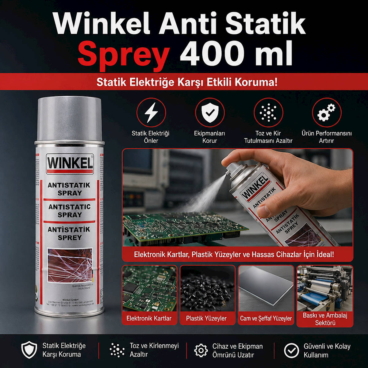 Winkel Anti Statik Sprey 400 ml