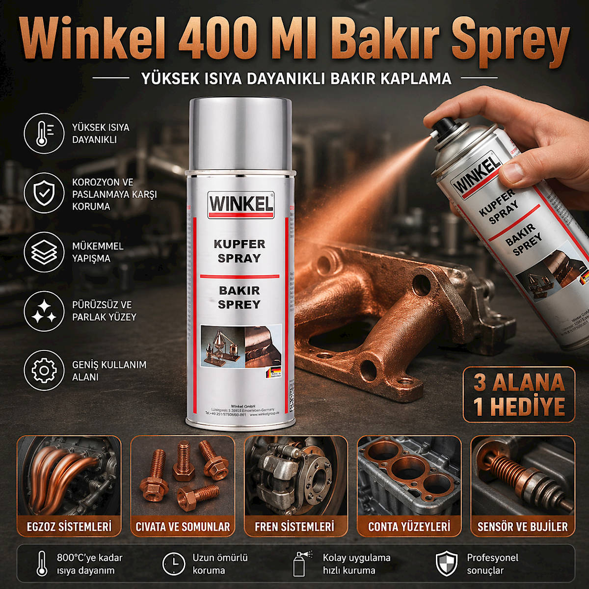 Winkel 400 Ml Bak�r Sprey