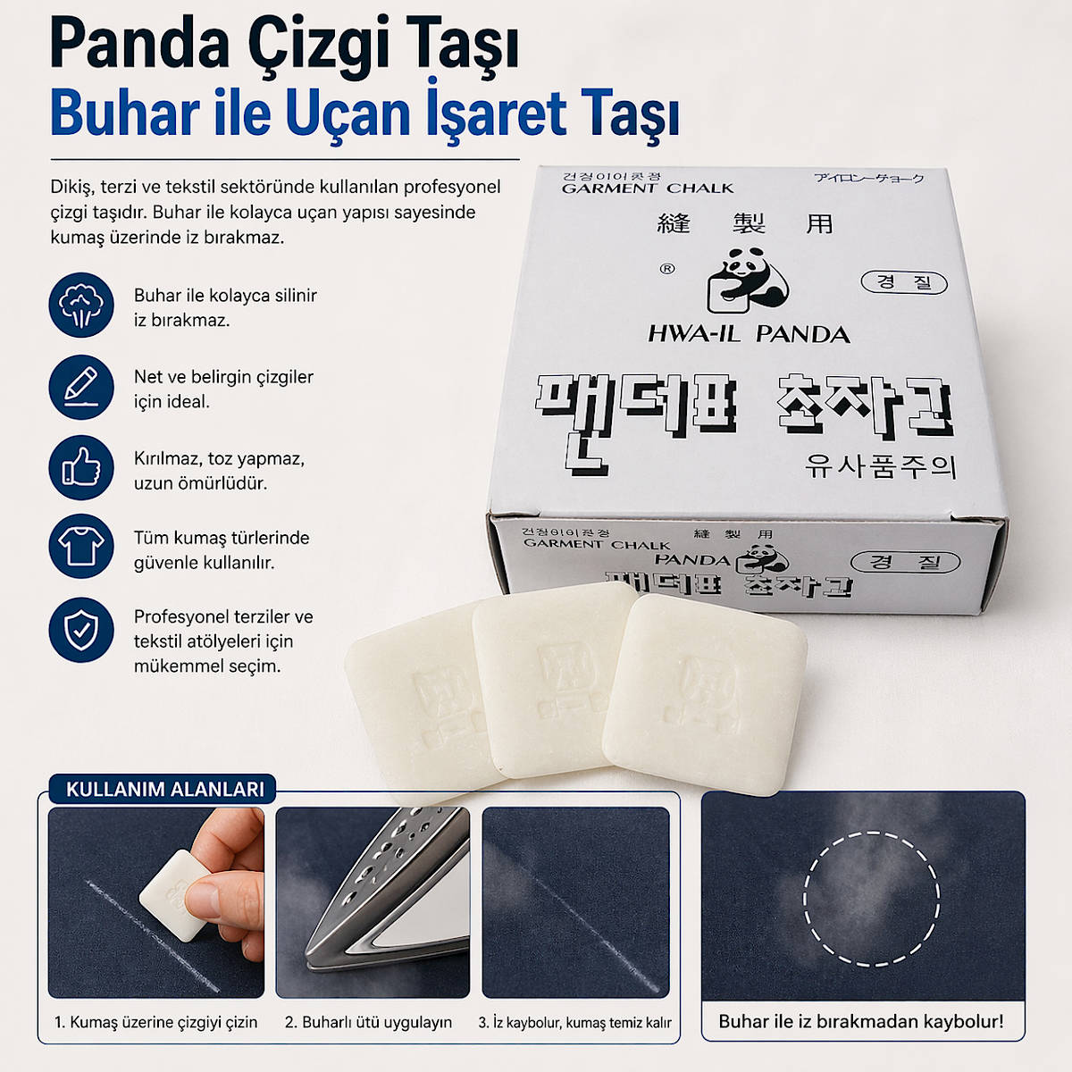 Panda �izgi Ta�� Buhar ile U�an ��aret Ta��