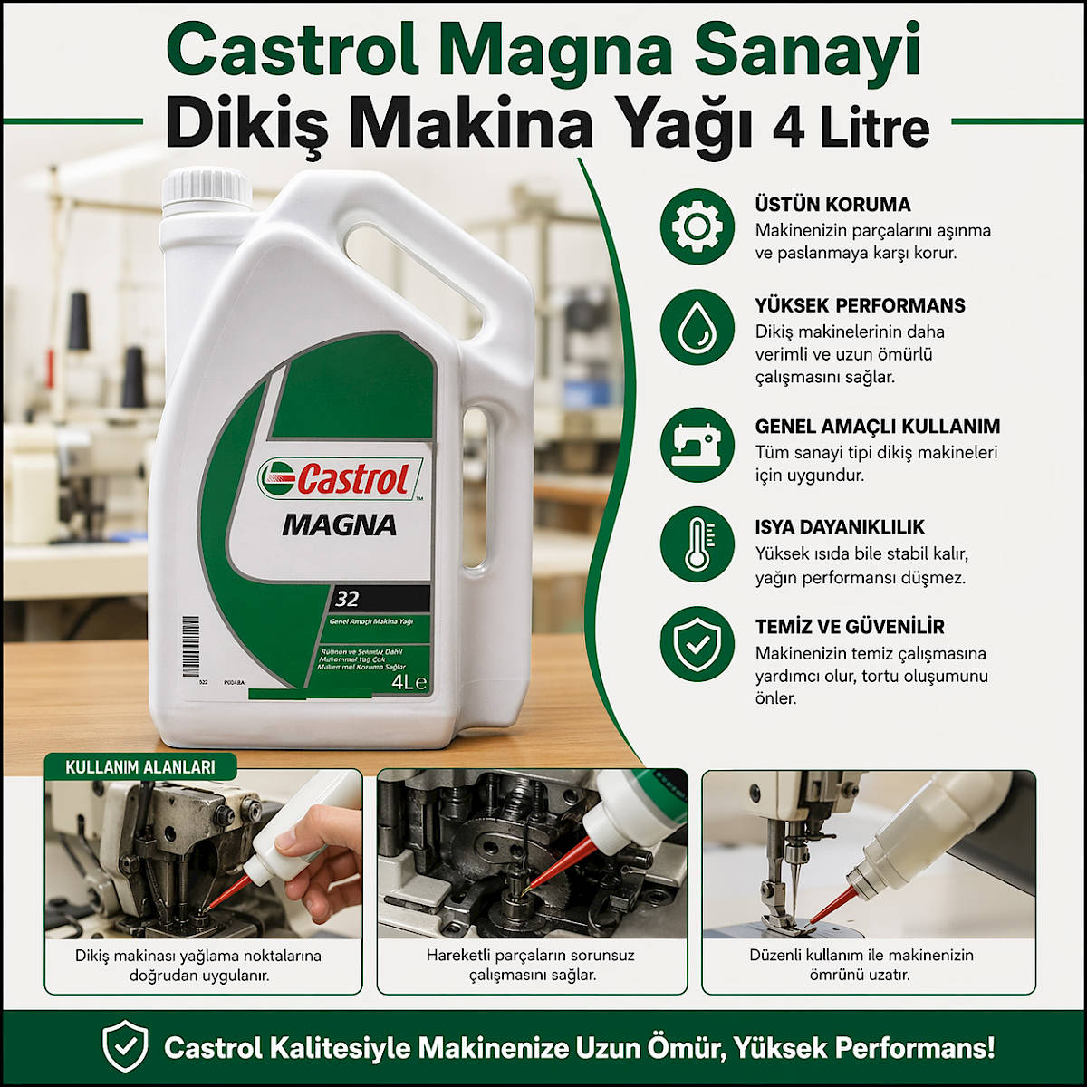 Castrol Magna Sanayi Diki� Makina Ya�� 4 Litre