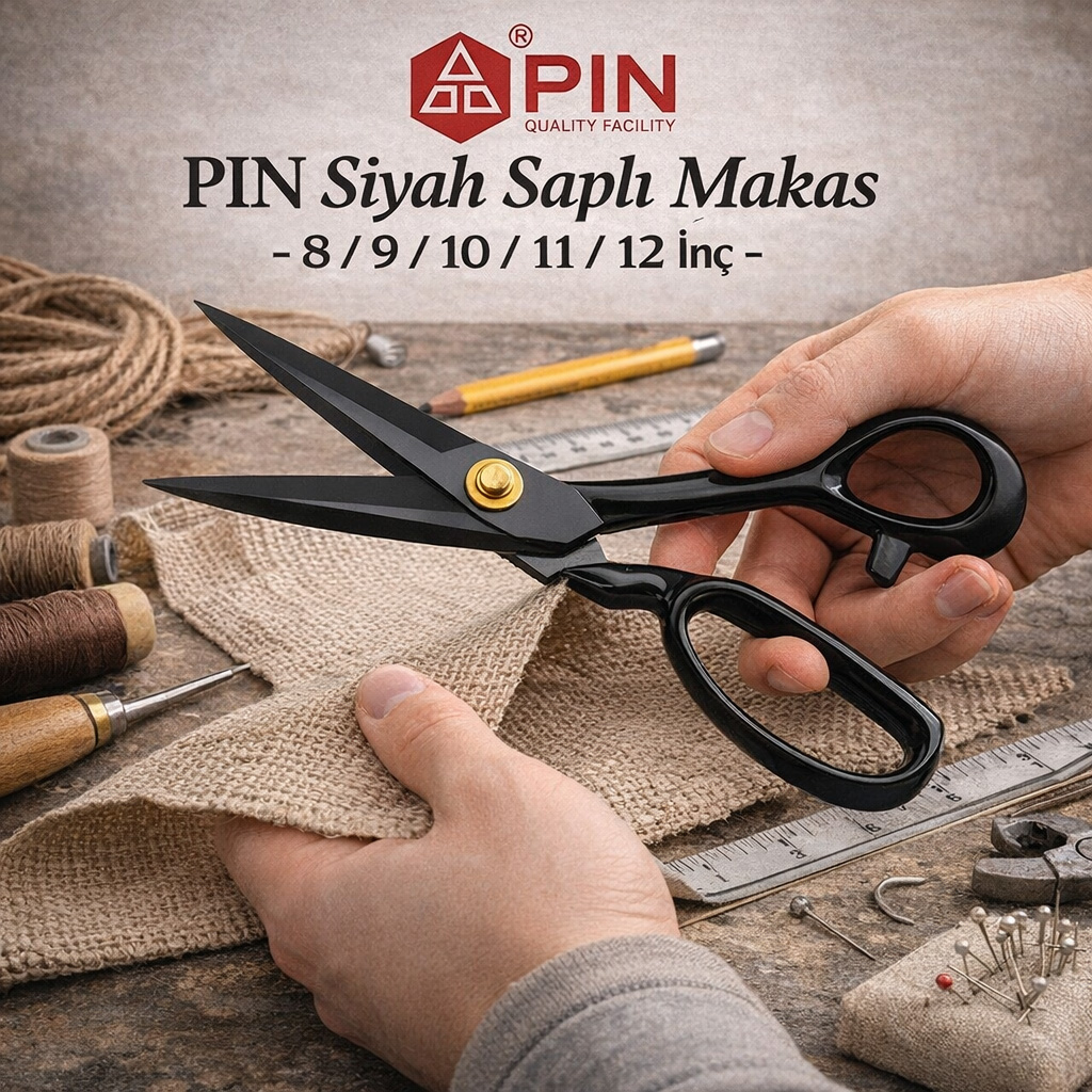 PIN Siyah Sapl� Makas - 8 / 9 / 10 / 11 / 12 �n�