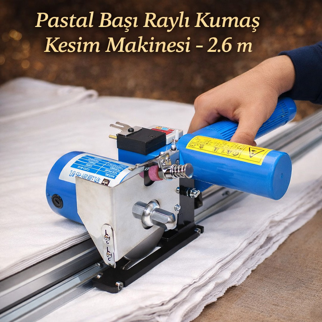 Pastal Ba�� Rayl� Kuma� Kesim Makinesi - 2.6 m