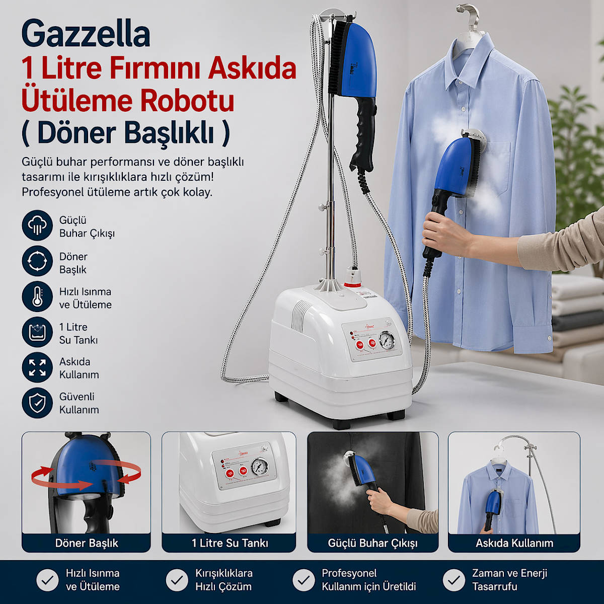 Gazzella 1 Litre F�rm�ni Ask�da �t�leme Robotu ( D�ner Ba�l�kl� )