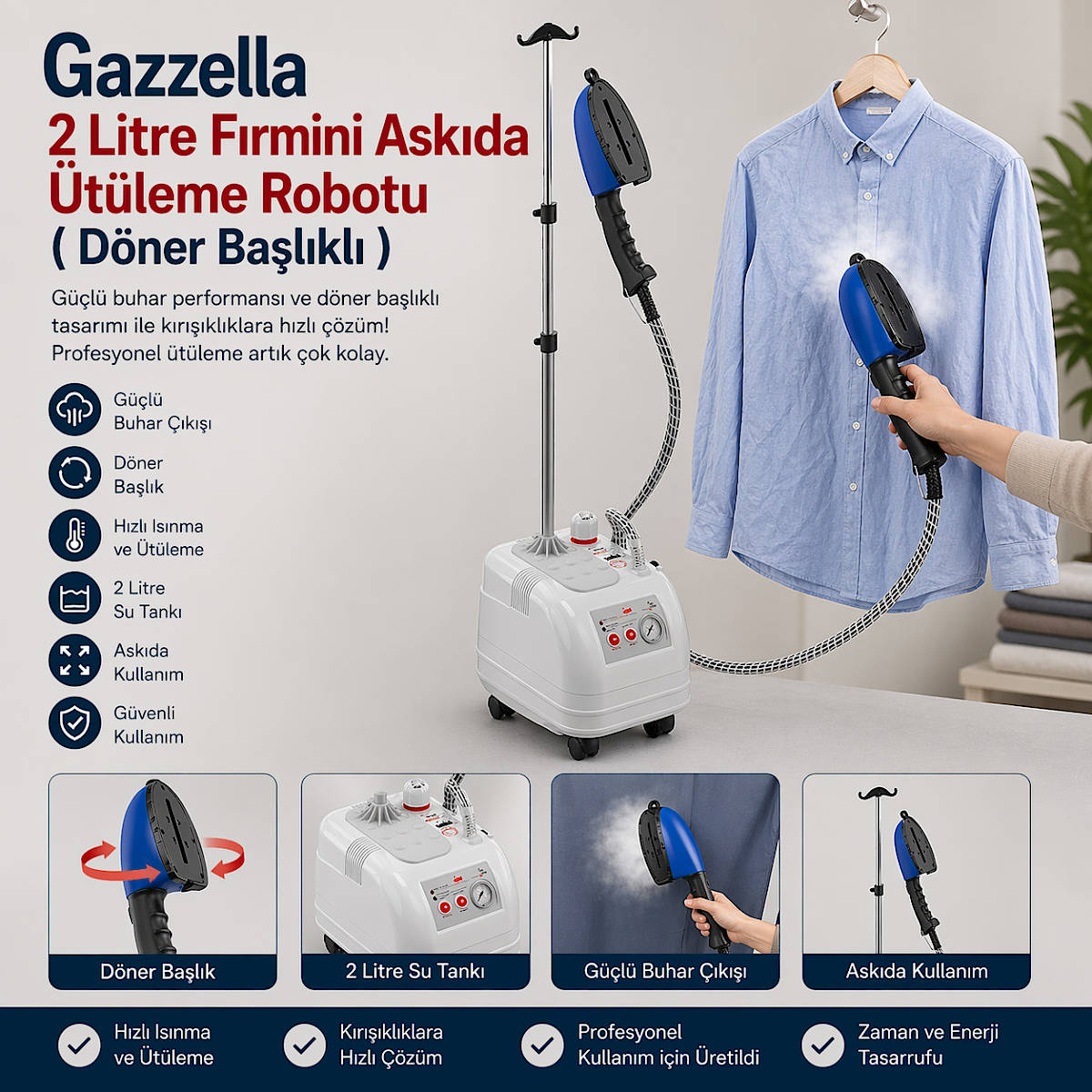 Gazzella 2 Litre F�rmini Ask�da �t�leme Robotu ( D�ner Ba�l�kl� )
