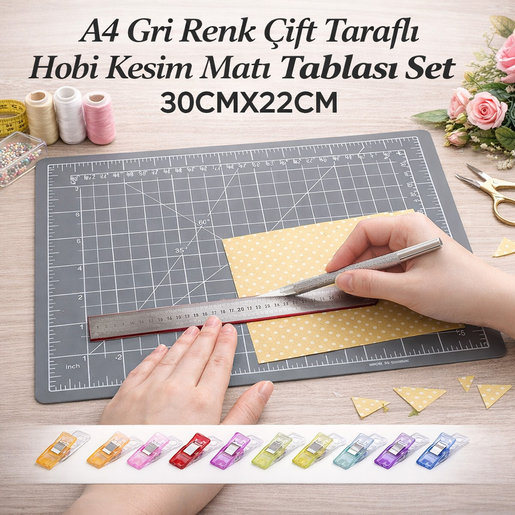 A4 Gri renk cutting mat