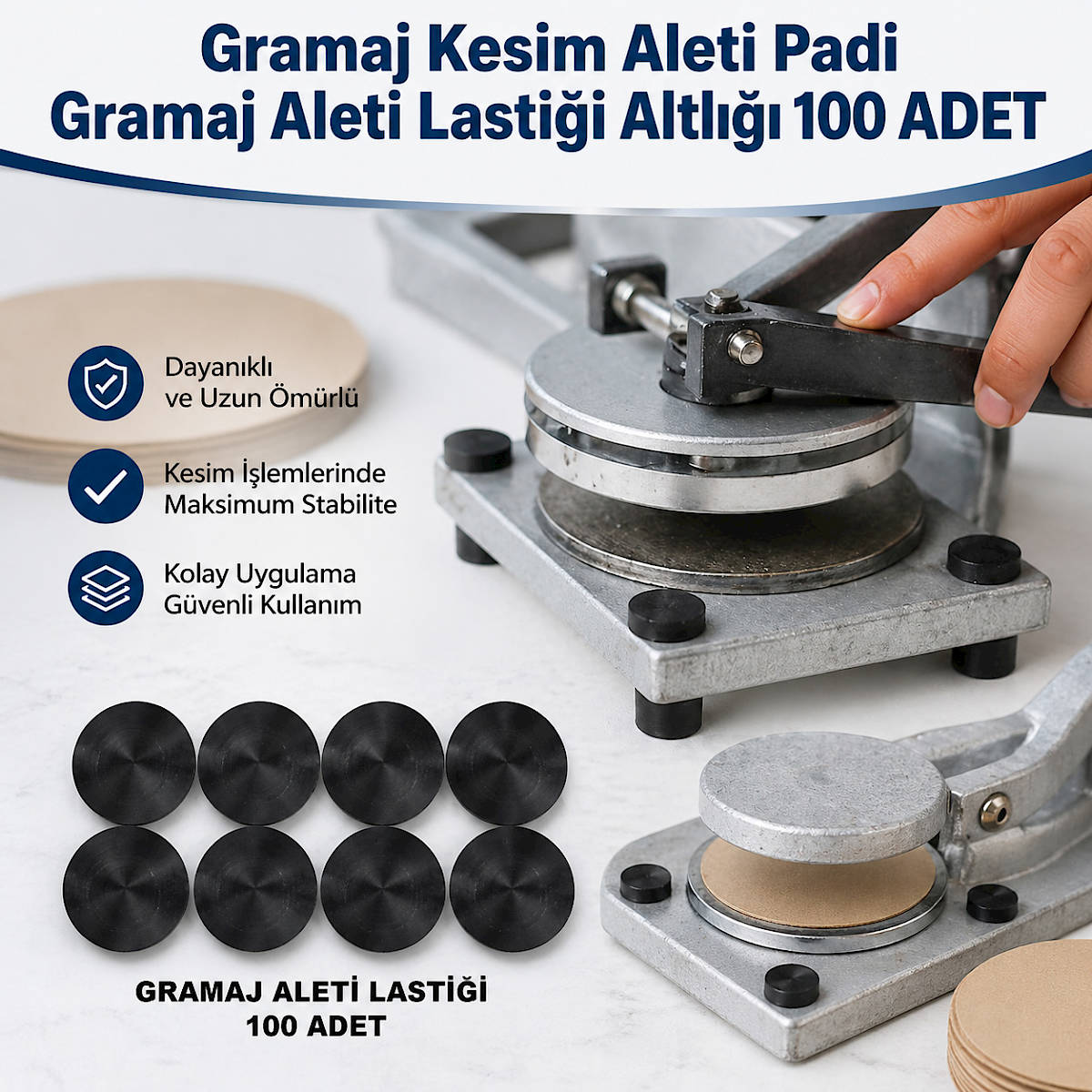 Gramaj Kesim Aleti Padi Gramaj Aleti Lasti�i Altl��� 100 ADET