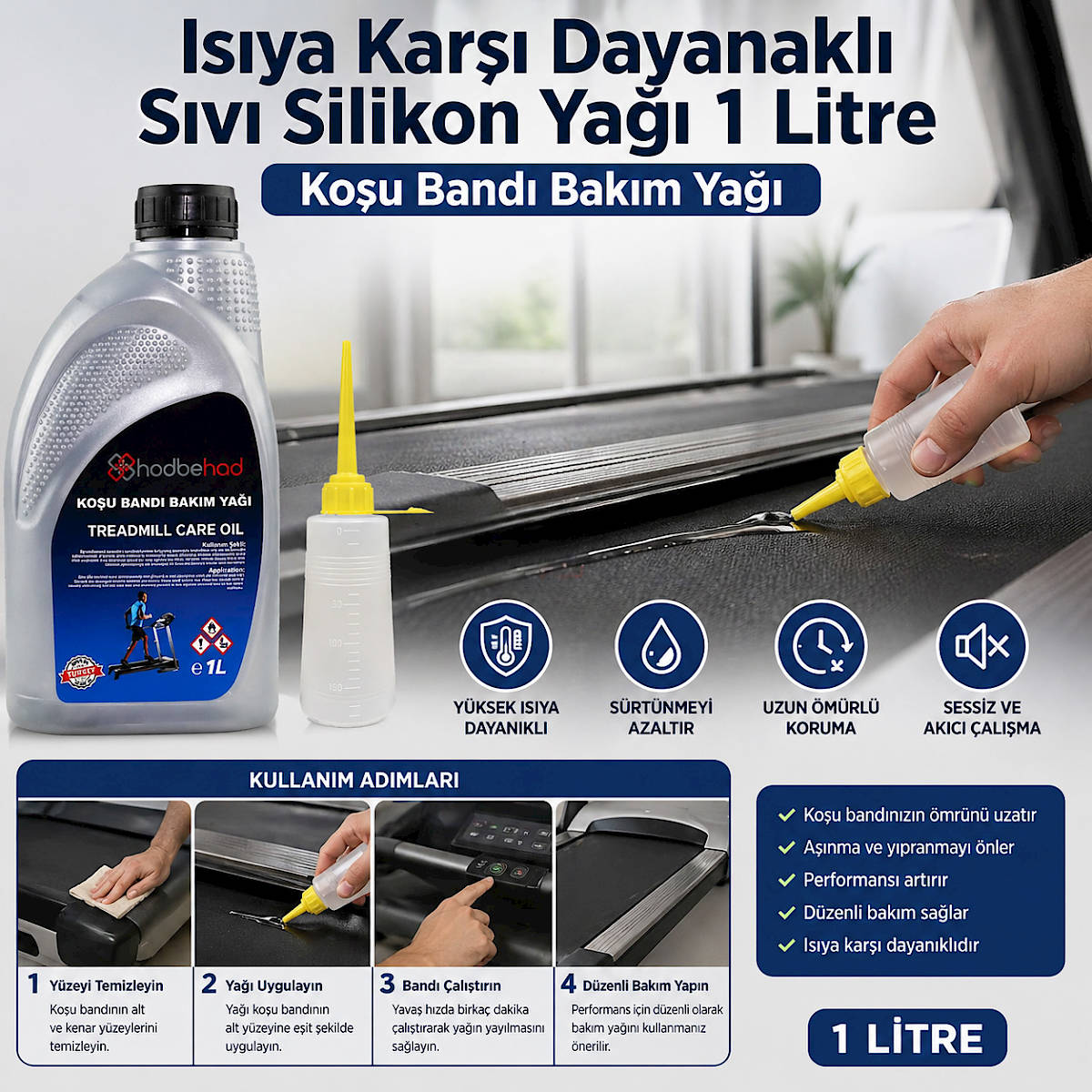 ko�u band� silikon ya�� 1 litre