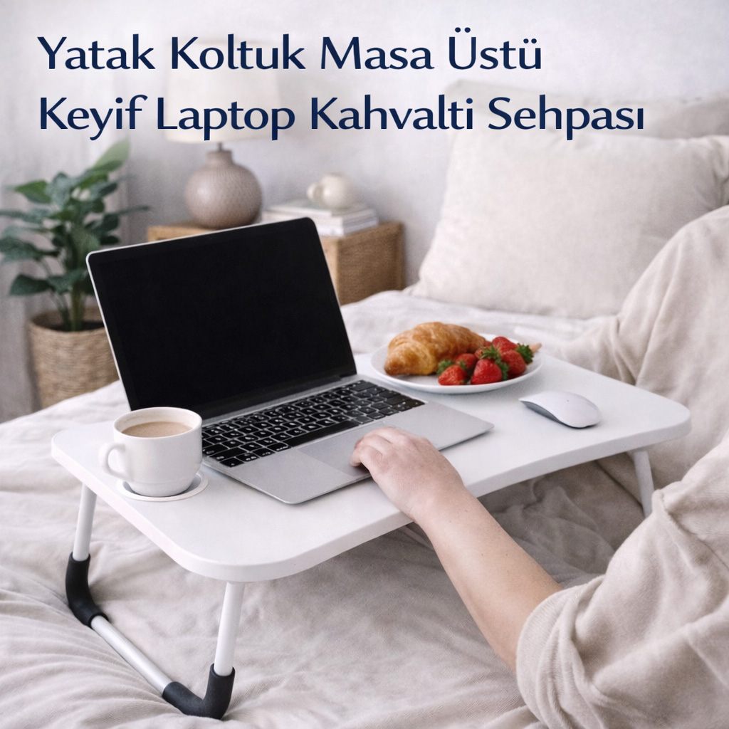 Yatak Koltuk Masa �st� Keyif Laptop Kahvalt� Sehpas�