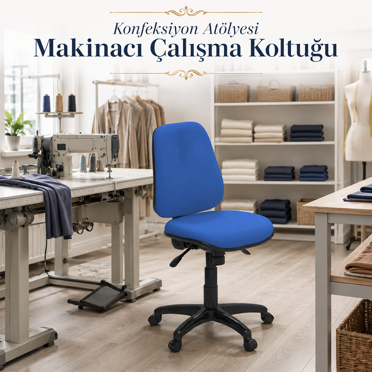 Konfeksiyon At�lyesi Makinac� �al��ma Koltu�u