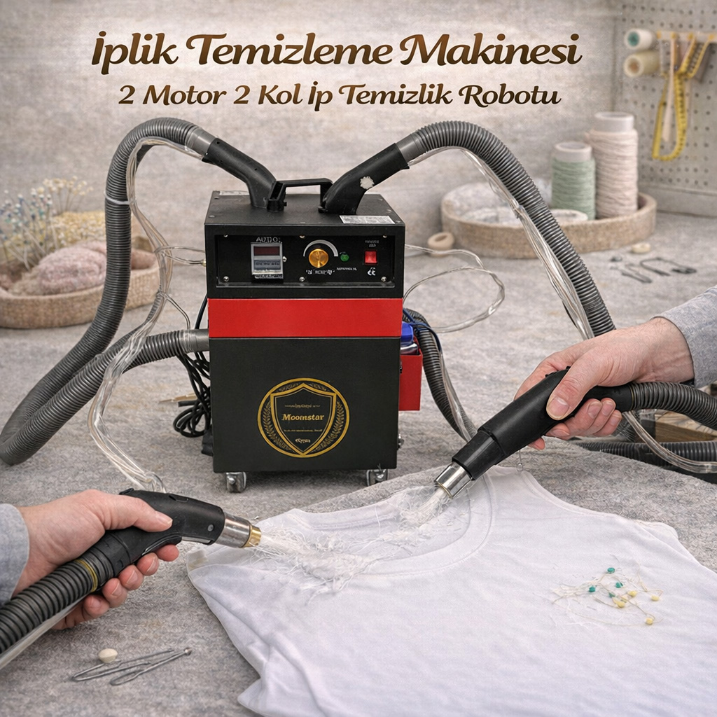 �plik Temizleme Makinesi 2 Motor 2 Kol �p Temizlik Robotu