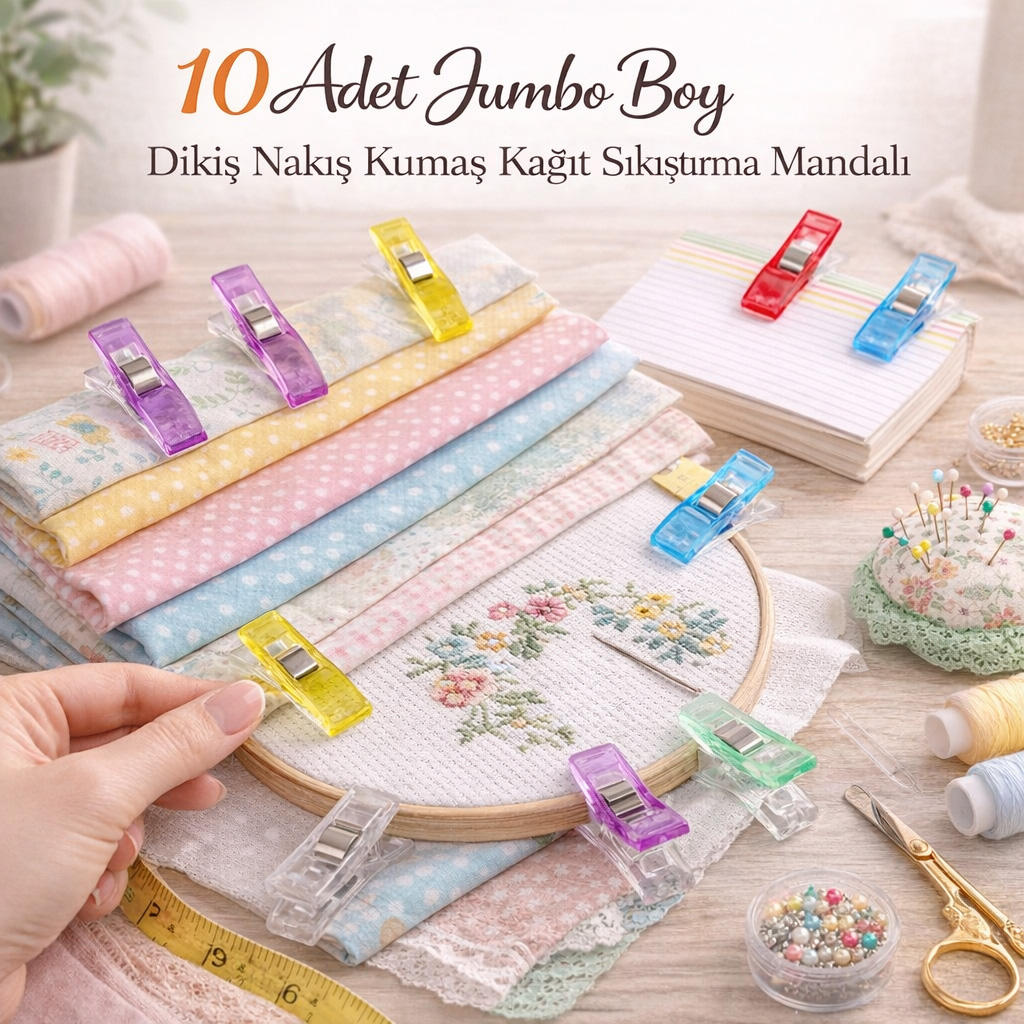 10 Adet Jumbo Boy Diki� Nak�� Kuma� Ka��t S�k��t�rma Mandal�