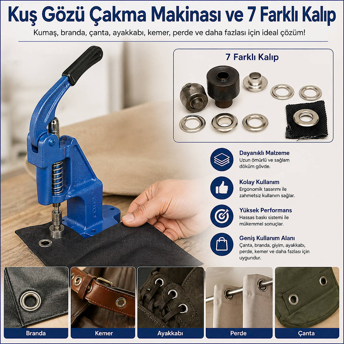 Ku� G�z� �akma Makinas� ve 7 Farkl� Kal�p